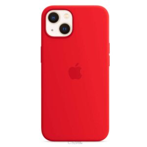 Качествен силиконов  кейс Silicone Case за Apple - iPhone 13 Pro Max (6.7) - Червен