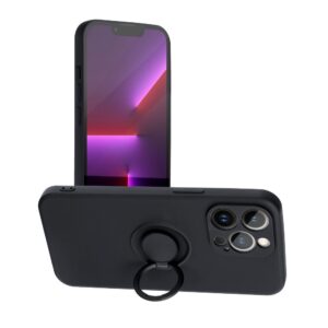 Силиконов кейс за Iphone 12 PRO MAX Forcell SILICONE RING - Черен