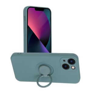 Силиконов кейс за Iphone 12 PRO MAX Forcell SILICONE RING - Масленозелен