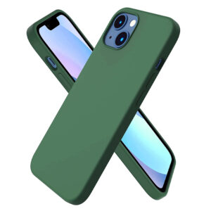 Кейс за Iphone 13 mini Silicone Soft Cover - Масленозелен